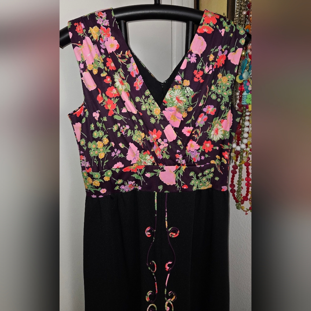 Vintage Psychedelic Maxi Dress - Picture 7 of 11